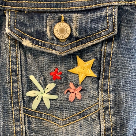 Hand-Embroidered Jean Jacket - Picture 3 of 6